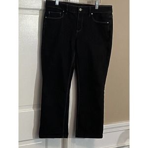 women’s white house black market jeans, size 6, black
